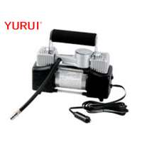 12V Air Compressor Heavy Duty Tyre Pump Portable Silver Metal Mini Pump